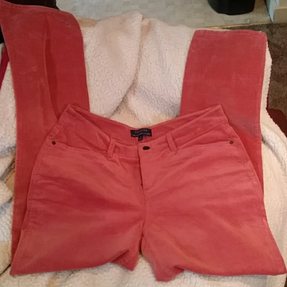EUC Talbots Simply Flattering Rose Cord Pants
